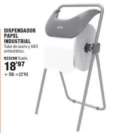 Oferta de  Dispendador Papel Industrial por 18,97€ en YMÁS