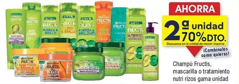 Oferta de Fructis - Champú  Mascarilla O Tratamiento Nutri Rozo Gama en Froiz