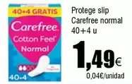 Oferta de Carefree - Protege Slip Normal por 1,49€ en Froiz