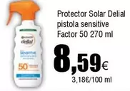 Oferta de Delial - Protector Solar Pistola Sensitive Factor por 8,59€ en Froiz