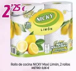 Oferta de Nicky - Rollo De Cocina Maxi Limon por 2,25€ en Alsara Supermercados