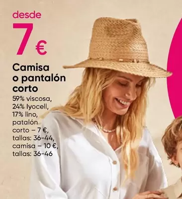 Oferta de Camisa O Pantalón Corto por 7€ en Pepco