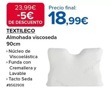 Oferta de Seda - Almohada Viscoseda 90cm por 18,99€ en Costco