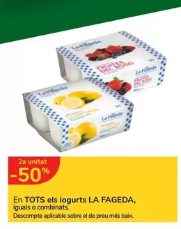 Oferta de La Fageda - En Tots Els Iogurts en Carrefour Express
