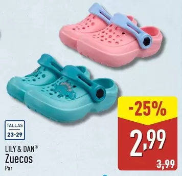 Oferta de Lily & Dan - Zuecos por 2,99€ en ALDI