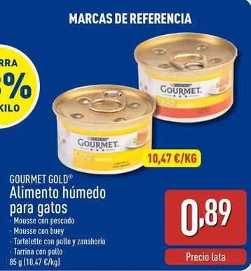 Oferta de Gourmet Gold - Alimento Húmedo Para Gatos por 0,89€ en ALDI