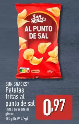 Oferta de Sun Snacks - Patatas Fritas Al Punto De Sal  por 0,97€ en ALDI