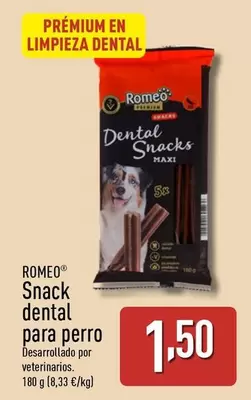 Oferta de Romeo - Snack Dental Para Perro por 1,5€ en ALDI