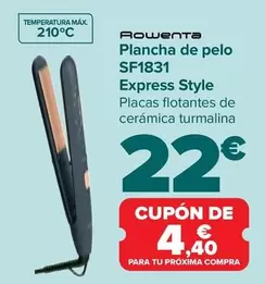 Oferta de Rowenta - Plancha De Pelo SF1831  Express Style por 22€ en Carrefour