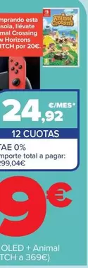 Oferta de Nintendo SWITCH  - Consola por 299€ en Carrefour
