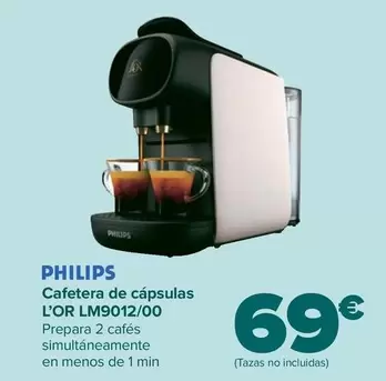 Oferta de Philips - Cafetera De Cápsulas  L’or Lm901200 por 69€ en Carrefour