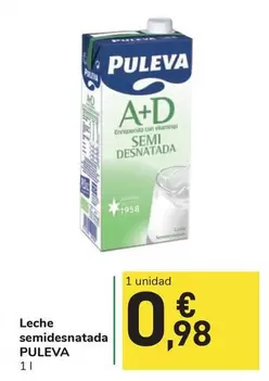 Oferta de Puleva - Leche Semidesnatada por 0,98€ en Carrefour Express