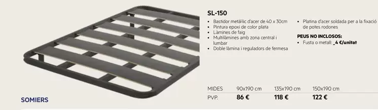 Oferta de Sl-150 por 86€ en MacMobles