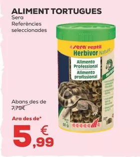 Oferta de Sera - Alimento Tortugues por 5,99€ en Kiwoko