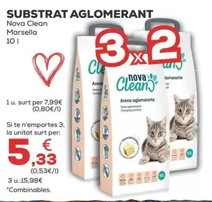 Oferta de Nova Clean - Substrat Aglomerant por 7,99€ en Kiwoko