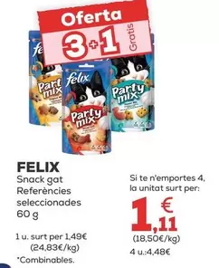Oferta de Felix - Snack Gat por 1,49€ en Kiwoko