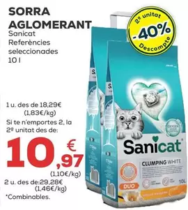 Oferta de Sanicat - Sorra Aglomerant por 18,29€ en Kiwoko