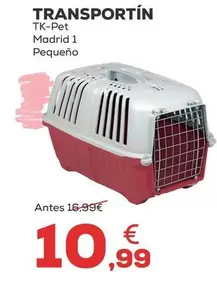 Oferta de Tk Pet - Transportín por 10,99€ en Kiwoko