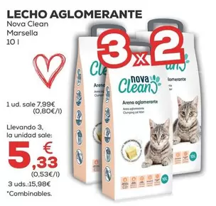 Oferta de Nova Clean - Lecho Aglomerante por 7,99€ en Kiwoko