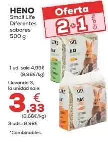 Oferta de Small Life - Heno por 4,99€ en Kiwoko