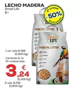 Oferta de Small Life - Lecho Madera por 6,49€ en Kiwoko