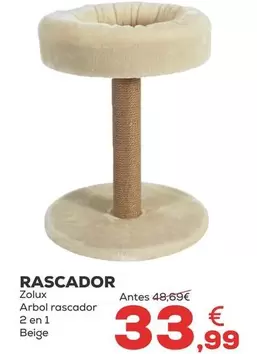 Oferta de Zolux - Rascador Arbol Rascador por 33,99€ en Kiwoko