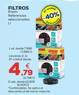 Oferta de Eheim - Filtros  por 7,99€ en Kiwoko