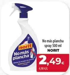 Oferta de Norit - No Más Plancha Spray por 2,49€ en SPAR Lanzarote