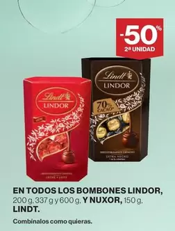 Oferta de Lindt - En Todos Los Bombones Lindor en Supercor