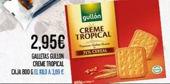 Oferta de Gullón - Galletas Creme Tropical Caja por 2,95€ en Claudio