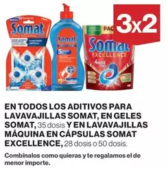 Oferta de Somat - En Todos Los Aditivos Para Lavavajillas en El Corte Inglés