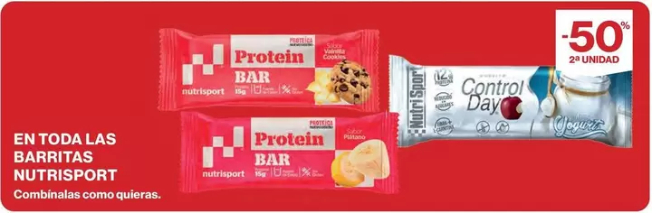 Oferta de Nutrisport - En Toda Las Barritas en El Corte Inglés
