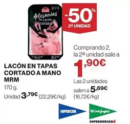 Oferta de Mrm - Lacón En Tapas Cortado A Mano por 3,79€ en El Corte Inglés