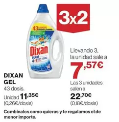 Oferta de Dixan - Gel por 11,35€ en El Corte Inglés