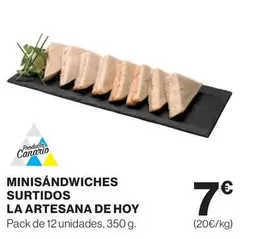 Oferta de Minisandwiches Surtidos por 7€ en El Corte Inglés
