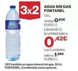 Oferta de Fontarel - Agua Sin Gas por 0,63€ en El Corte Inglés