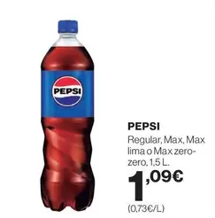 Oferta de Pepsi - Regular, Max, Max Lima O Max Zero por 1,09€ en El Corte Inglés