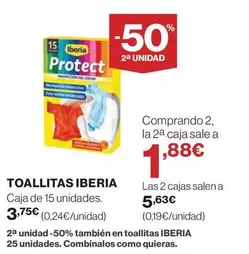 Oferta de Iberia - Toallitas por 3,75€ en El Corte Inglés