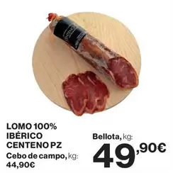 Oferta de Bellota - Lomo 100% Ibérico por 49,9€ en El Corte Inglés