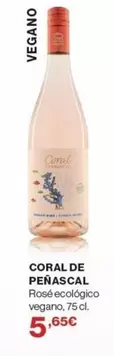 Oferta de Coral - Rosé Ecologico Vegano por 5,65€ en El Corte Inglés