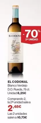 Oferta de Blanco -  Verdejo D.o. Rueda por 8,25€ en El Corte Inglés