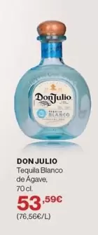 Oferta de Blanco - Tequila  De Agave por 53,59€ en El Corte Inglés