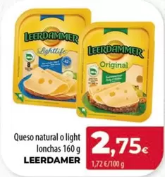 Oferta de Leerdammer - Queso Natural O Light Lonchas por 2,75€ en Spar Tenerife
