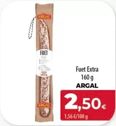 Oferta de Argal - Fuet Extra por 2,5€ en Spar Tenerife