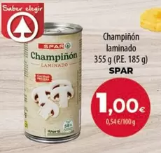 Oferta de Spar - Champinon Laminado por 1€ en Spar Tenerife