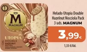 Oferta de Magnum - Helado Utopia Double Hazelnut Nocciola Pack por 3,99€ en Spar Tenerife