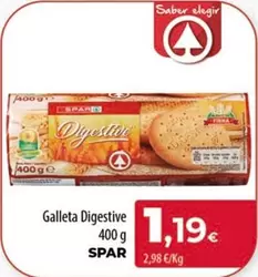 Oferta de Spar - Galleta Digestive por 1,19€ en Spar Tenerife