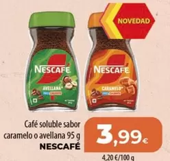 Oferta de Nescafé - Café Soluble Sabor Caramelo O Avellana por 3,99€ en Spar Tenerife