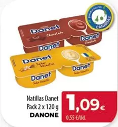 Oferta de Danone - Natillas Danet por 1,09€ en Spar Tenerife