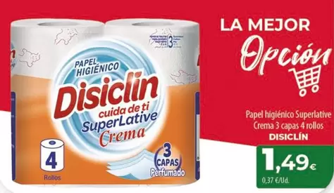 Oferta de Disiclin - Papel Higiénico por 1,49€ en Spar Tenerife